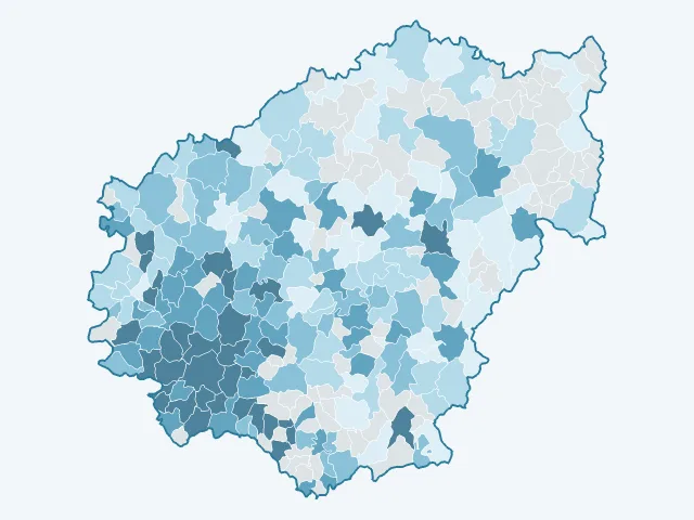 Carte des prix de l'immobilier dans la Corrèze (19)