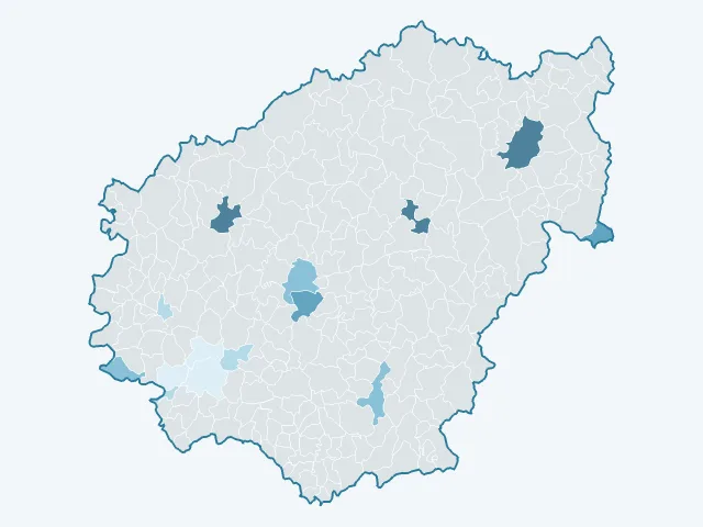 Carte du rendement locatif dans la Corrèze (19)