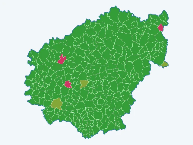 Carte des infractions liées aux stupéfiants dans la Corrèze (19)
