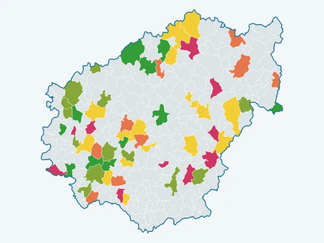 Carte de la vie pratique dans la Corrèze (19)