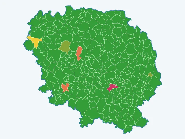 Carte des agressions physiques et sexuelles dans la Creuse (23)