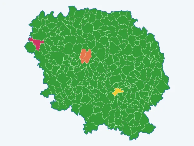 Carte des cambriolages dans la Creuse (23)