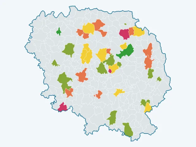 Carte de la satisfaction des habitants dans la Creuse (23)