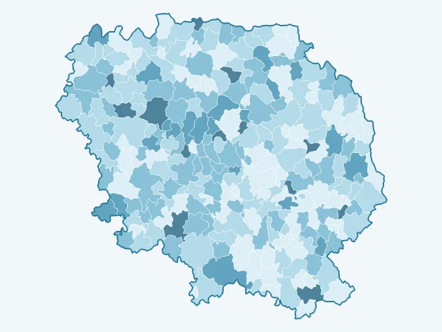 Carte du vote Anne Hidalgo dans la Creuse (23)