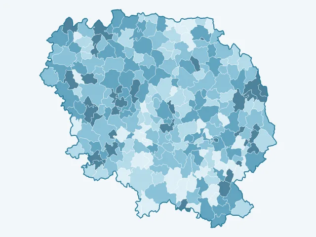 Carte du vote Emmanuel Macron dans la Creuse (23)