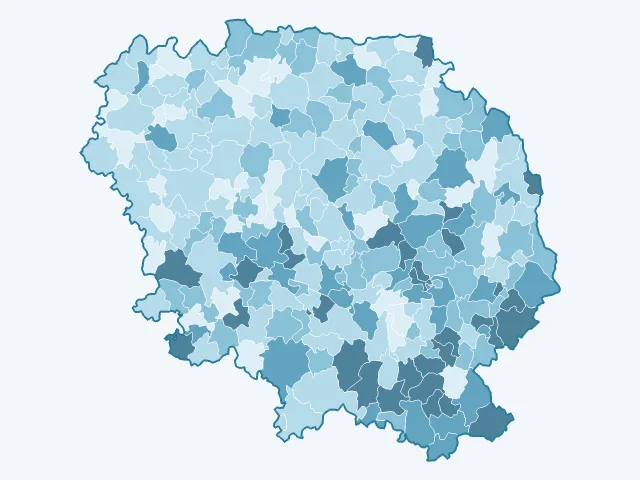 Carte du vote Jean Lassalle dans la Creuse (23)