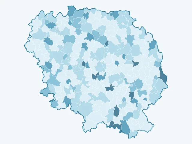 Carte du vote Nathalie Arthaud dans la Creuse (23)