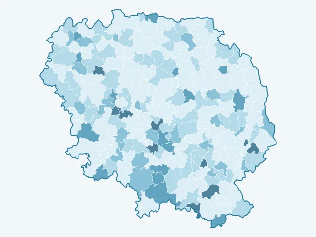 Carte du vote Philippe Poutou dans la Creuse (23)