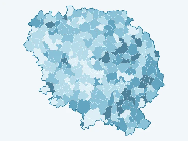 Carte du vote Valérie Pécresse dans la Creuse (23)