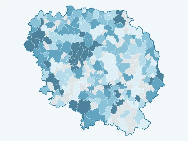 Carte des prix de l'immobilier dans la Creuse (23)