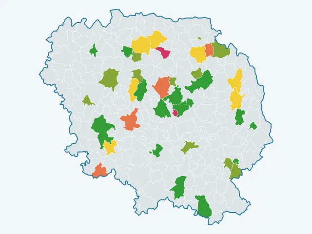 Carte du sentiment de sécurité dans la Creuse (23)