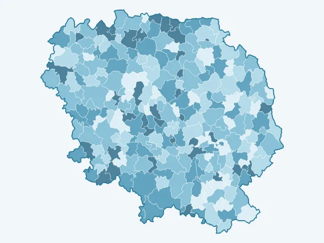 Carte du taux de chômage dans la Creuse (23)