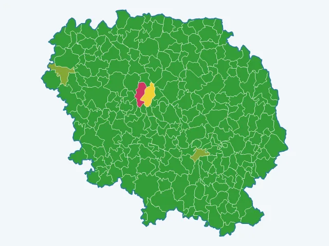 Carte des infractions liées aux stupéfiants dans la Creuse (23)