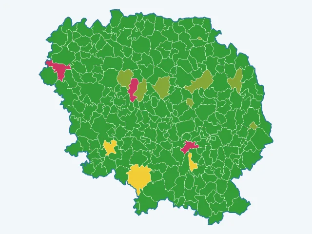 Carte des vols et dégradations dans la Creuse (23)