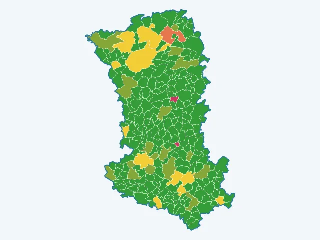 Carte des agressions physiques et sexuelles dans les Deux-Sèvres (79)