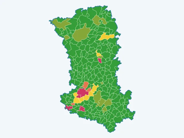 Carte des cambriolages dans les Deux-Sèvres (79)