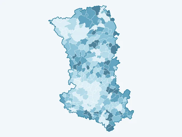 Carte des logements vacants dans les Deux-Sèvres (79)