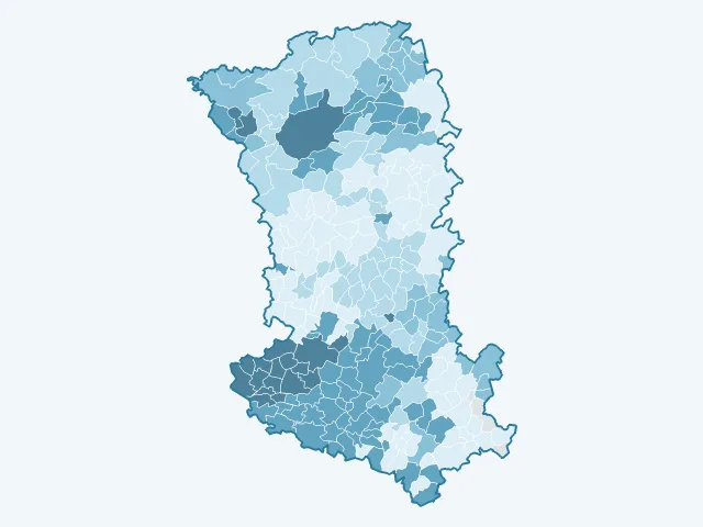 Carte des loyers dans les Deux-Sèvres (79)