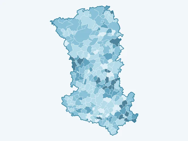 Carte du vote Éric Zemmour dans les Deux-Sèvres (79)