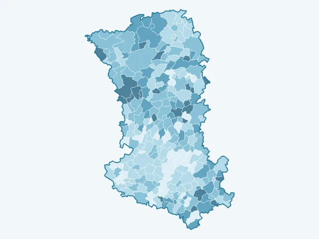 Carte du vote Valérie Pécresse dans les Deux-Sèvres (79)