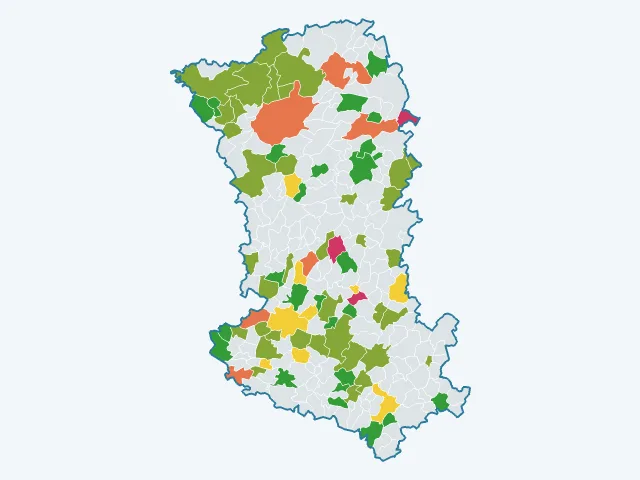 Carte du sentiment de sécurité dans les Deux-Sèvres (79)