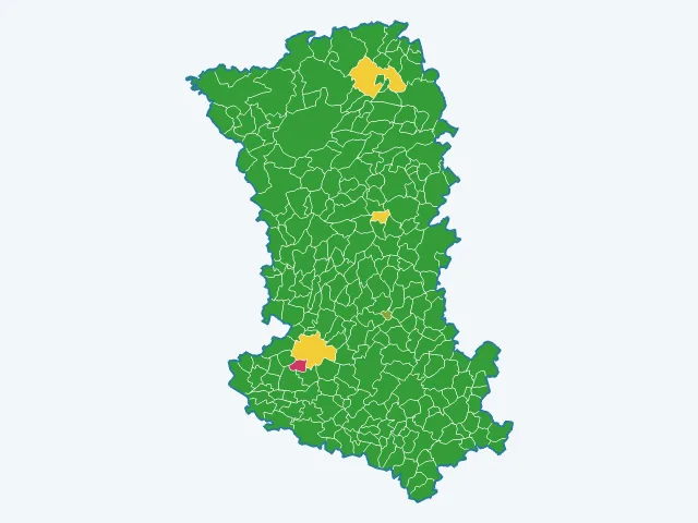 Carte des infractions liées aux stupéfiants dans les Deux-Sèvres (79)