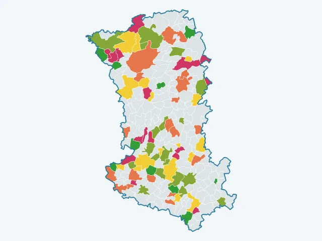 Carte de la vie pratique dans les Deux-Sèvres (79)