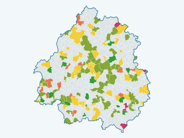 Carte de la satisfaction des habitants dans la Dordogne (24)