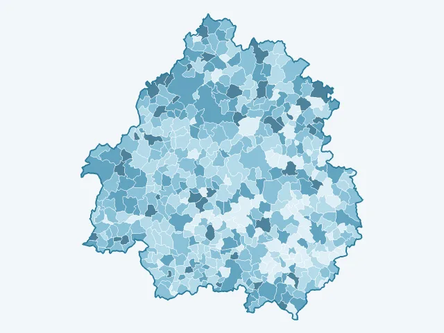 Carte des logements vacants dans la Dordogne (24)