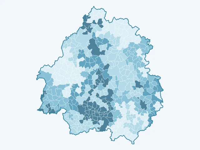 Carte des loyers dans la Dordogne (24)