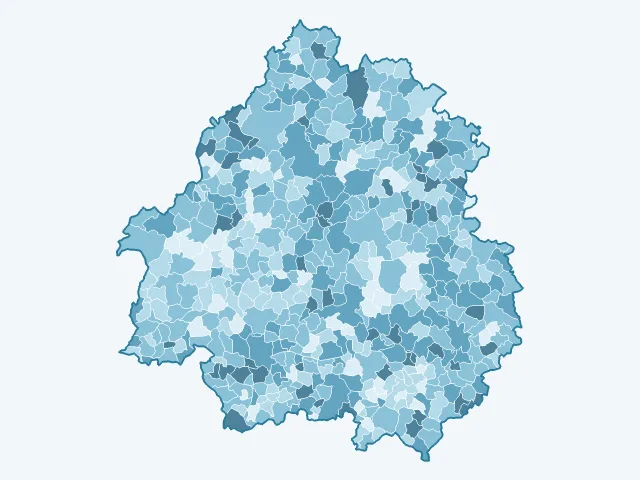 Carte du vote Emmanuel Macron dans la Dordogne (24)