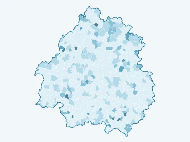 Carte du vote Nathalie Arthaud dans la Dordogne (24)