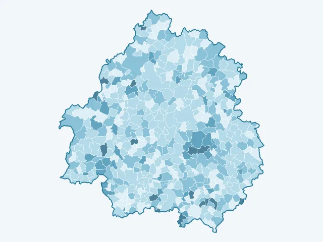 Carte du vote Nicolas Dupont-Aignan dans la Dordogne (24)