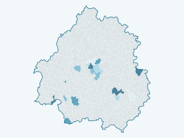 Carte du rendement locatif dans la Dordogne (24)