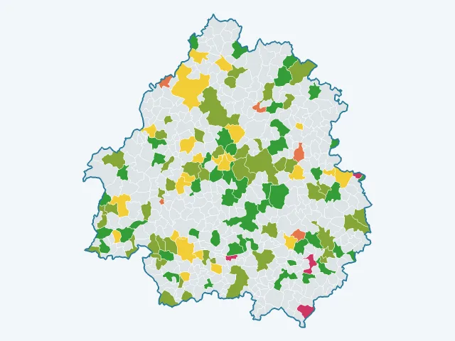 Carte du sentiment de sécurité dans la Dordogne (24)