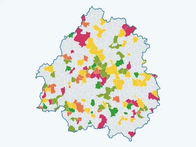 Carte de la vie pratique dans la Dordogne (24)