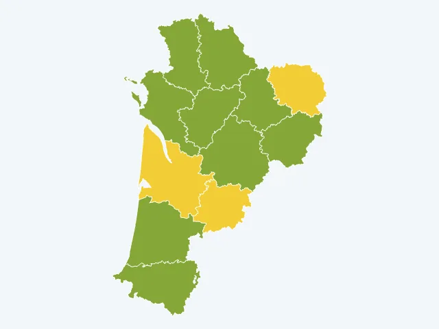 Carte de l'environnement en Nouvelle-Aquitaine