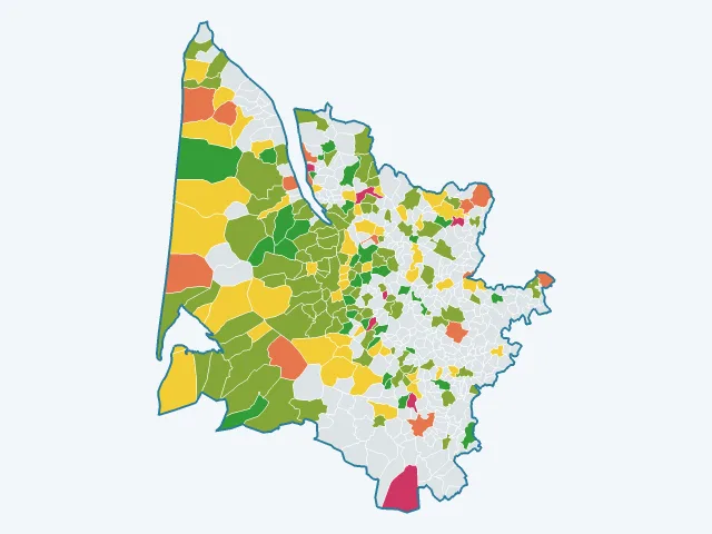 Carte de l'éducation et de la culture dans la Gironde (33)
