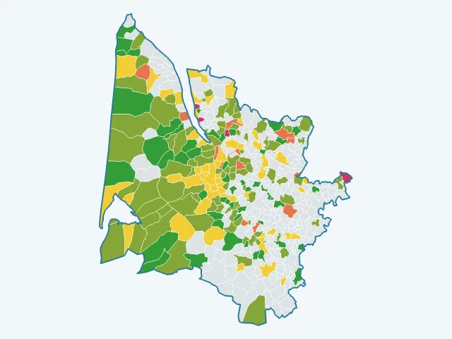 Carte de l'environnement dans la Gironde (33)