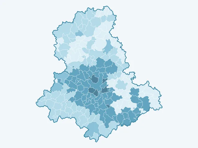 Carte des loyers dans la Haute-Vienne (87)