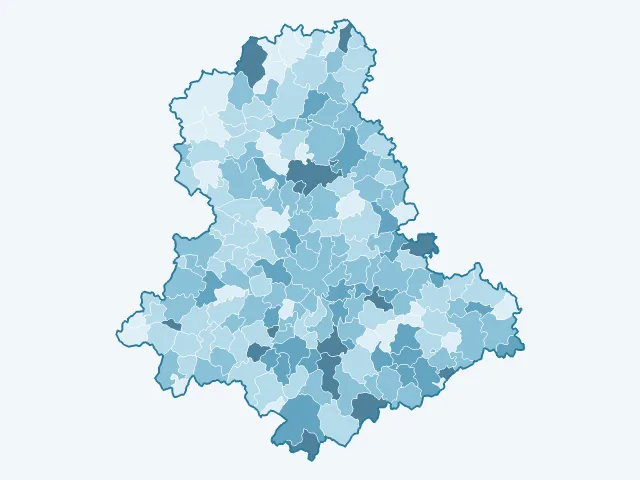 Carte du vote Anne Hidalgo dans la Haute-Vienne (87)