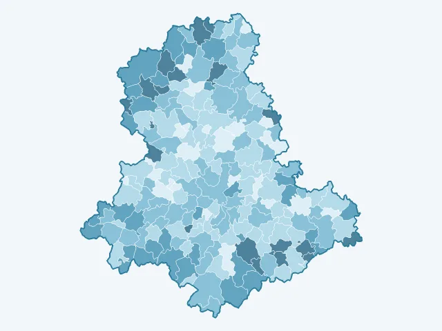 Carte du vote Valérie Pécresse dans la Haute-Vienne (87)