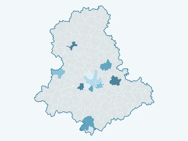 Carte du rendement locatif dans la Haute-Vienne (87)