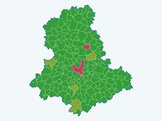 Carte des infractions liées aux stupéfiants dans la Haute-Vienne (87)