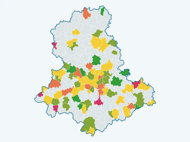 Carte de la vie pratique dans la Haute-Vienne (87)