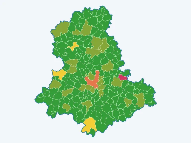 Carte des vols et dégradations dans la Haute-Vienne (87)