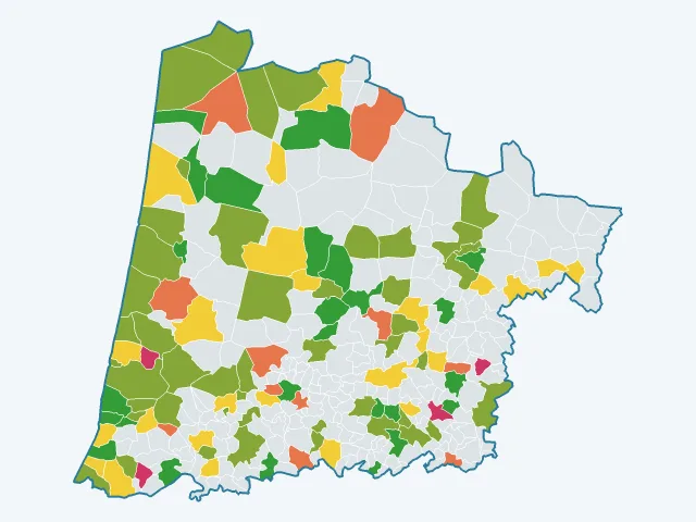 Carte de l'environnement dans les Landes (40)
