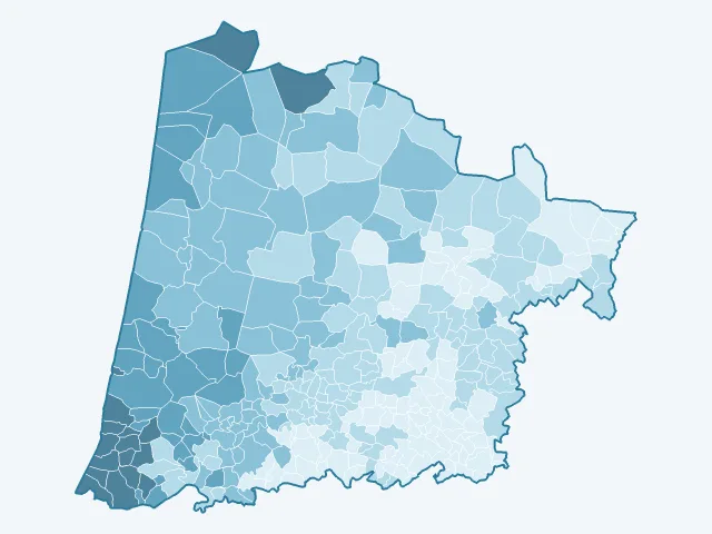Carte des loyers dans les Landes (40)