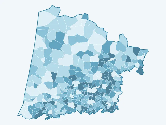 Carte des propriétaires dans les Landes (40)
