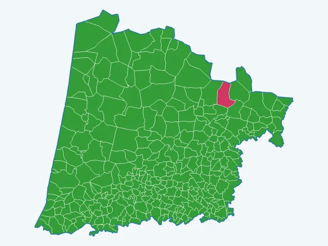 Carte des infractions liées aux stupéfiants dans les Landes (40)
